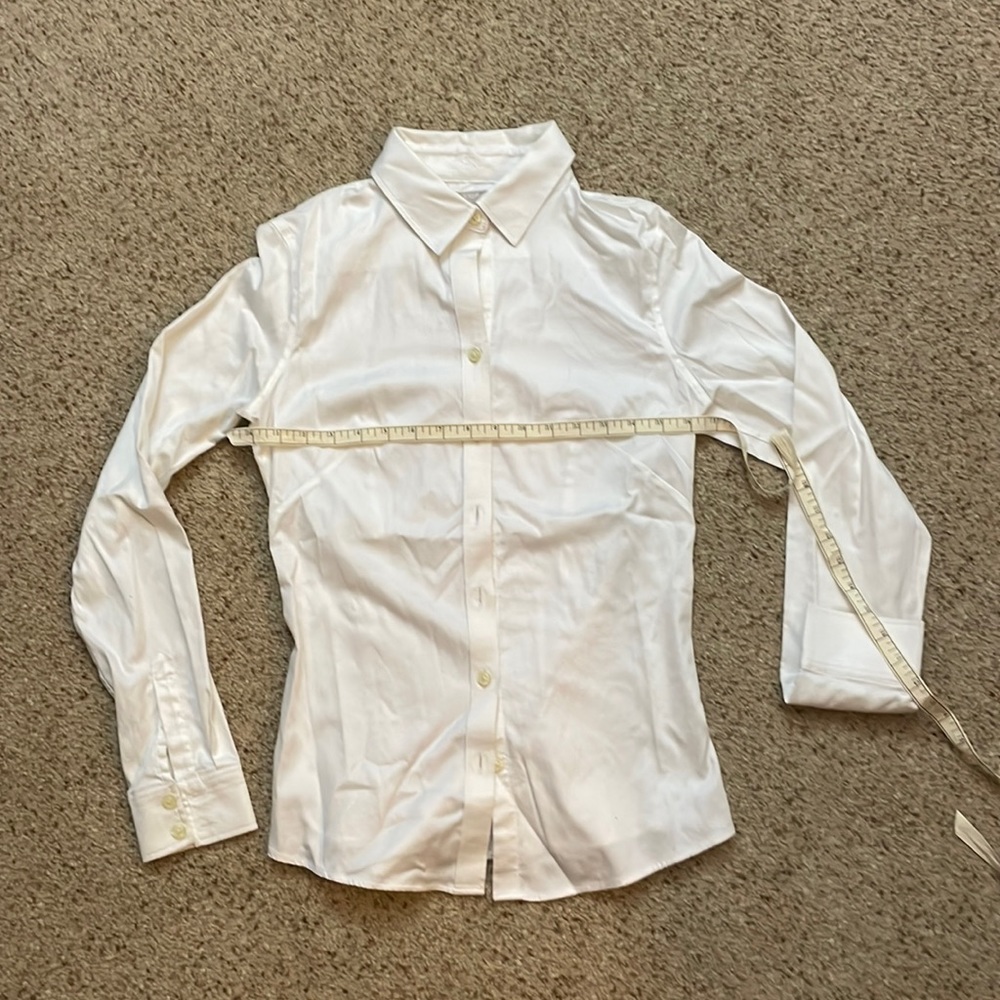 Banana republic non-iron fit it white dress shirt